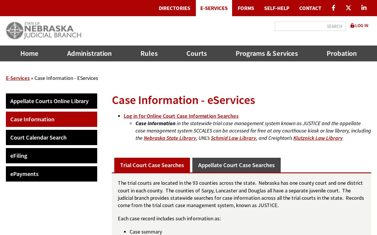 Howard County public case information and warrant search route