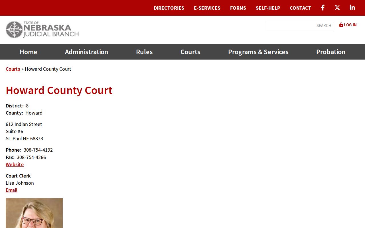 Howard County warrant search state court directory