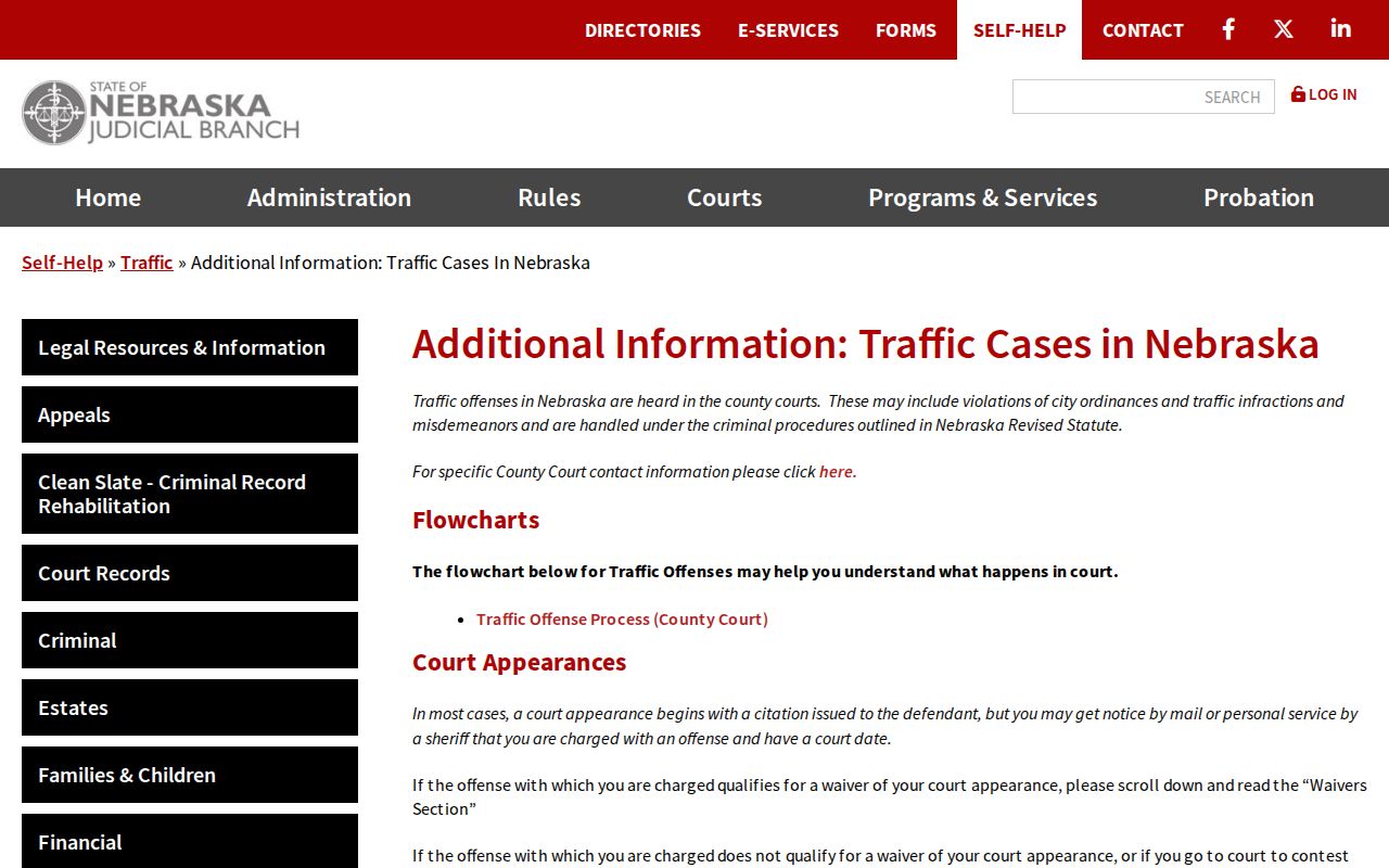 Howard County traffic warrant citation and County Court route
