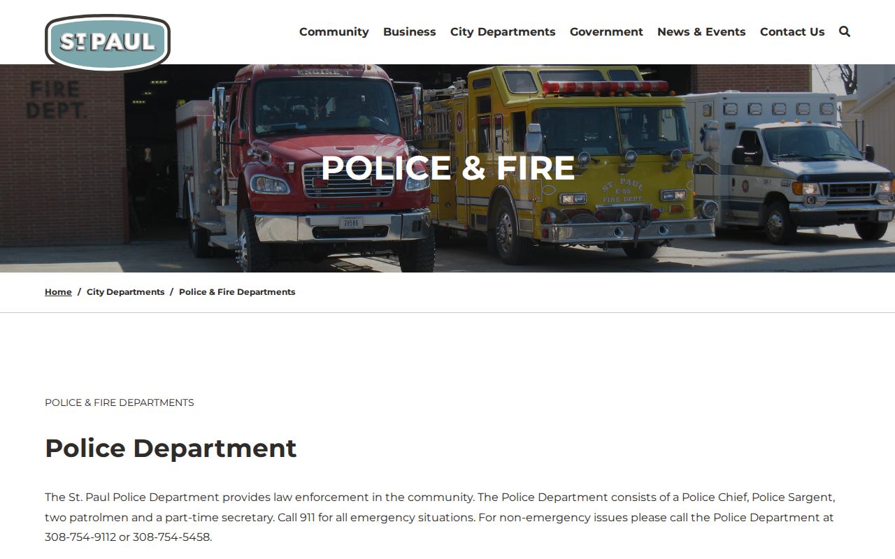 St. Paul police and Howard County warrant records local contact